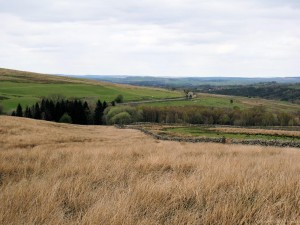 Pennine Way - first sight of Hadrian's Wall