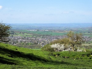 Cotswold Way - first sight of Bath
